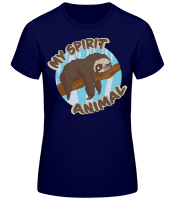 My Spirit Animal - Dámské basic tričko - Namořnická modrá - Napřed