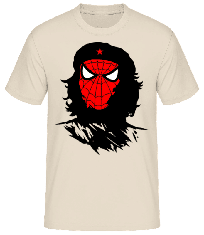 Náhľad: Spider Che - Pánske basic tričko - Krémová - Predné