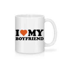 I Love My Boyfriend - Mug - White - Front