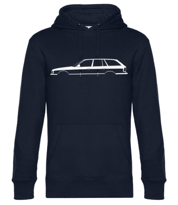 'BMW M5 Touring (E34)' Silhouette - Men’s Standard Hoodie - Navy - Front