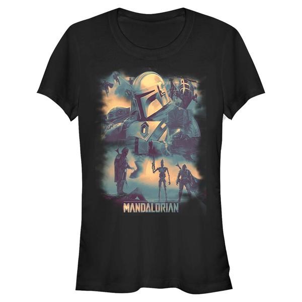 Vorschau: Star Wars - The Clone Wars - Mando Memory - Frauen T-Shirt - Schwarz - Vorne