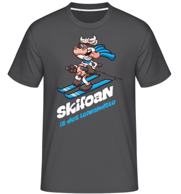 Skifoan Is Des Leiwandste - Shirtinator Männer T-Shirt - Anthrazit - Vorne