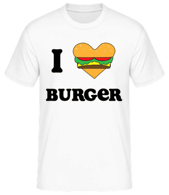 I Love Burger - T-shirt standard Homme - Blanc - Devant