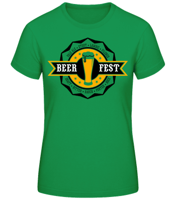 Beer Fest - Dámske tričko B&C - Irish green - Predné