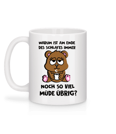 Am Ende Des Schlafes - Tasse - Weiß - Hinten
