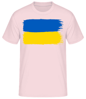 Country Flag Ukraine - Men's Basic T-Shirt - Pink - Front