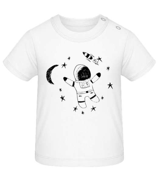 Aperçu: Astronaut Rocket - T-shirt Bébé - Blanc - Devant