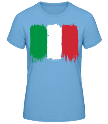 Country Flag Italy - Women's Basic T-Shirt - Light blue - Front