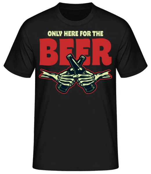 Aperçu: Only Here For The Beer - T-shirt standard Homme - Noir - Devant