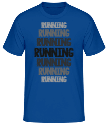 Running Motivation - Camiseta básica para hombre - Azul real - delante