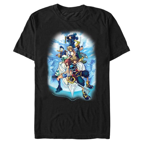 Aperçu: Disney Classics - Kingdom Hearts - Skupina Sky Group - Homme T-shirt - Noir - Devant