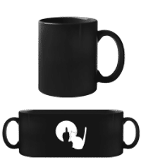 Cats shadow stinky finger - Black Mug - Black - Front
