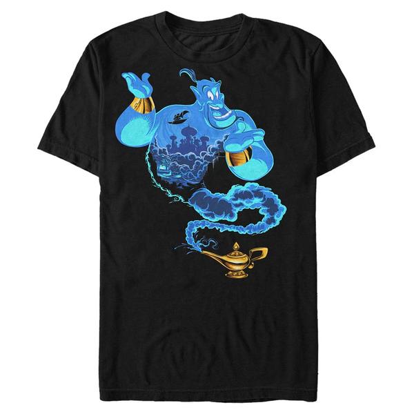 Aperçu: Disney - Aladin - Genie Of The Lamp - Homme T-shirt - Noir - Devant