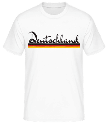 football_5_DE_back - T-shirt standard Homme - Blanc - Devant