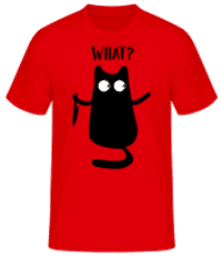 What Cat Comic - T-shirt standard Homme - Rouge - Devant