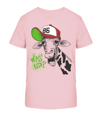 Čo sa deje? - Detské bio tričko Stanley Stella 2.0 - Ružová - Predné