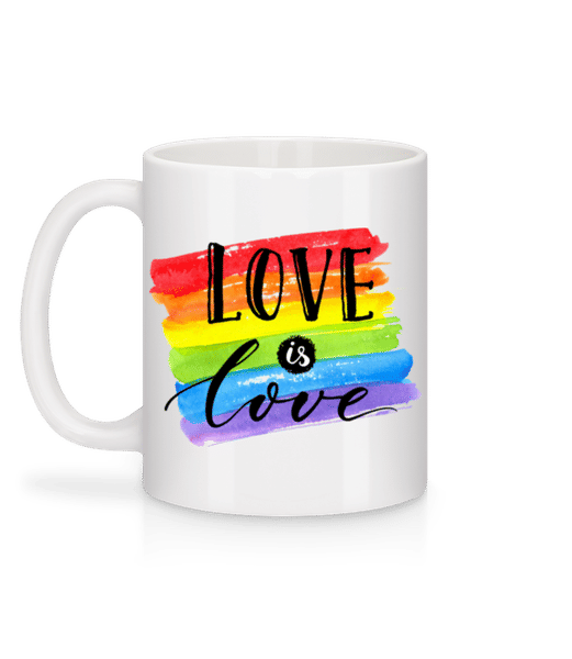 Aperçu: Love Is Love - Mug en céramique blanc - Blanc - Derrière