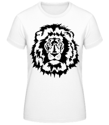 Lion Noir - T-shirt standard Femme - Blanc - Devant