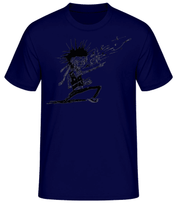 Zombie Musician - Pánske basic tričko - Namornícka modrá - Predné