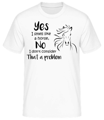 I Smell Like A Horse - T-shirt standard Homme - Blanc - Devant