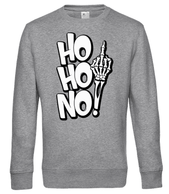 Ho Ho No - Men's standard sweatshirt - Heather grey - Front
