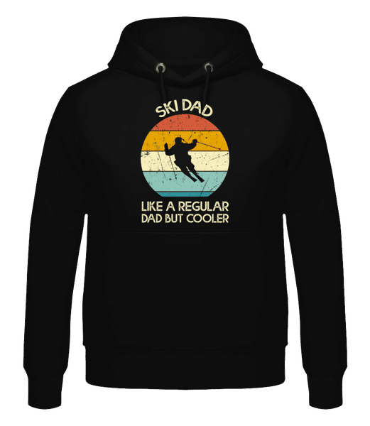 Preview: Ski Dad - Men's Hoodie - Black - Front
