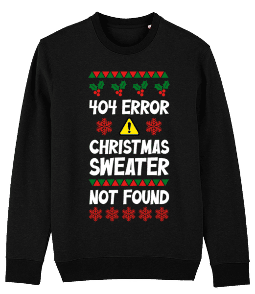 Aperçu: 404 Error Christmas Sweater - Pull bio unisexe Stanley Stella 2.0 - Noir - Devant