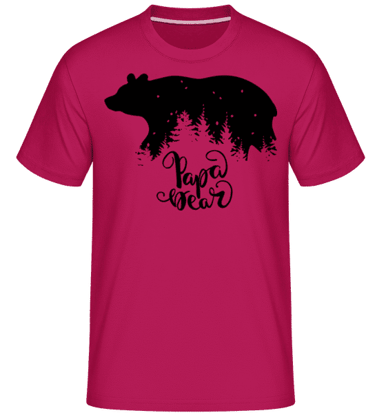 Aperçu: Papa Bear -  T-Shirt Shirtinator homme - Magenta - Devant