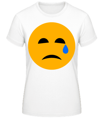 Crying Smiley - T-shirt femme B&C - Blanc - Devant