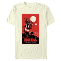 Star Wars - Book of Boba Fett - Boba Fett Bounty Hunter Poster - Männer T-Shirt - Creme - Vorne
