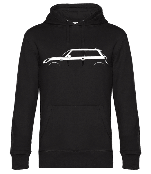 Preview: 'Mini Cooper (F56)' Silhouette - Men’s Standard Hoodie - Black - Front