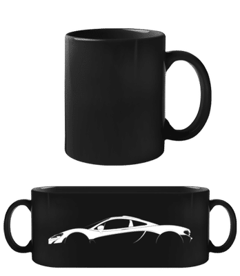 'McLaren P1' Silhouette - Tasse Noire - Noir - Devant