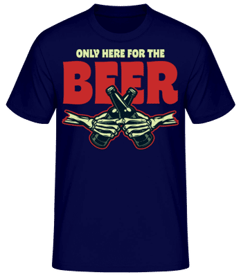 Only Here For The Beer - T-shirt standard Homme - Bleu marine - Devant