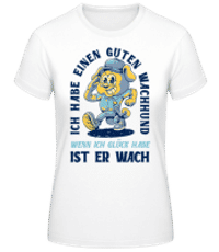 Guter Wachhund Bogen - Frauen Basic T-Shirt - Weiß - Vorne