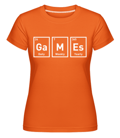 Games Periodic Design -  Shirtinator Women's T-Shirt - Orange - Front