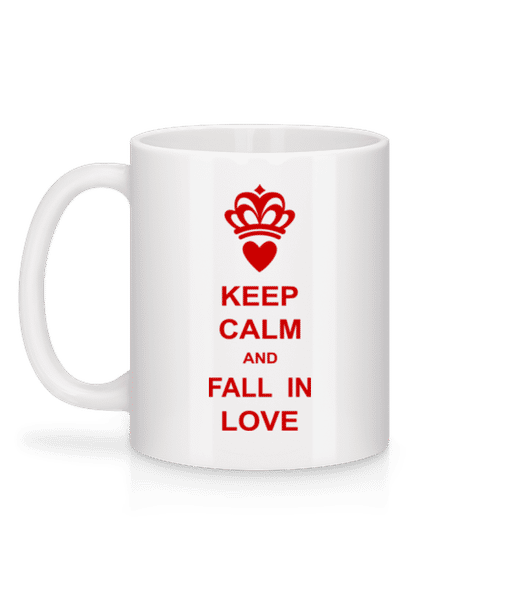 Aperçu: Keep Calm And Fall In Love - Mug en céramique blanc - Blanc - Derrière