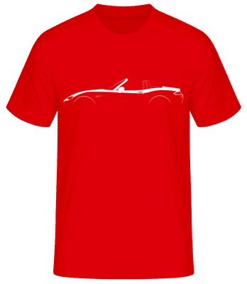 'Mazda MX-5 Miata ND' Silhouette - Pánske basic tričko - Červená - Predné