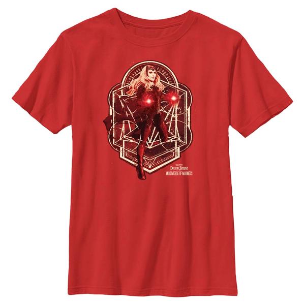 Preview: Marvel - Doctor Strange - Scarlet Witch Wanda Magic - Kids T-Shirt - Red - Front