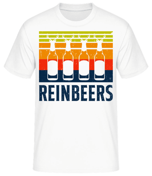 Aperçu: Reinbeers - T-shirt standard Homme - Blanc - Devant