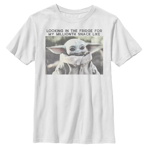 Aperçu: Star Wars - The Mandalorian - The Child Millionth Snack - Enfant T-shirt - Blanc - Devant