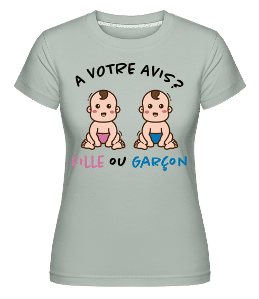 Aperçu: A Votre Avis -  T-shirt Shirtinator femme - Menthe verte - Devant