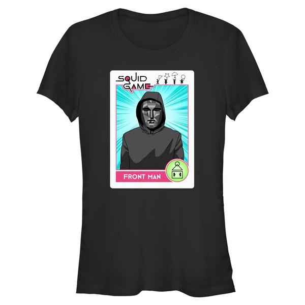 Vorschau: Netflix - Squid Game - Front Man Card - Frauen T-Shirt - Schwarz - Vorne