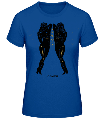 Female Zodiac Sign Gemini - Women's Basic T-Shirt - Royal blue - Front