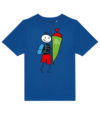 Child With Cornet Filled With Sweets - Kids B&C T-Shirt - Royal blue - Front