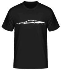 'McLaren GT' Silhouette - Pánske basic tričko - Čierna - Predné