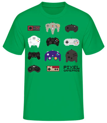 Console Controller Pixel - Pánské tričko B&C - Irish green - Napřed