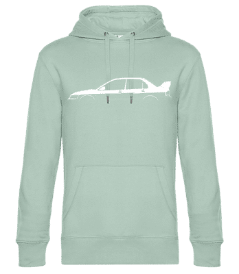 'Mitsubishi La. Evo. IX MR' Silhouette - Sweat à capuche standard homme - Menthe verte - Devant