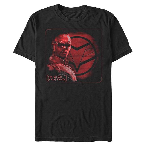 Aperçu: Marvel - Falcon et le soldat de l'hiver - Falcon Profile - Homme T-shirt - Noir - Devant