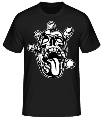Skull Hand - Men's Basic T-Shirt - Black - Front