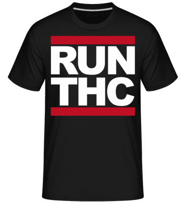 RUN THC -  T-Shirt Shirtinator homme - Noir - Devant
